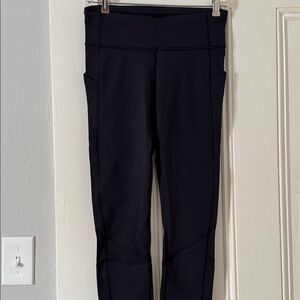 Lululemon Black Mesh Capri